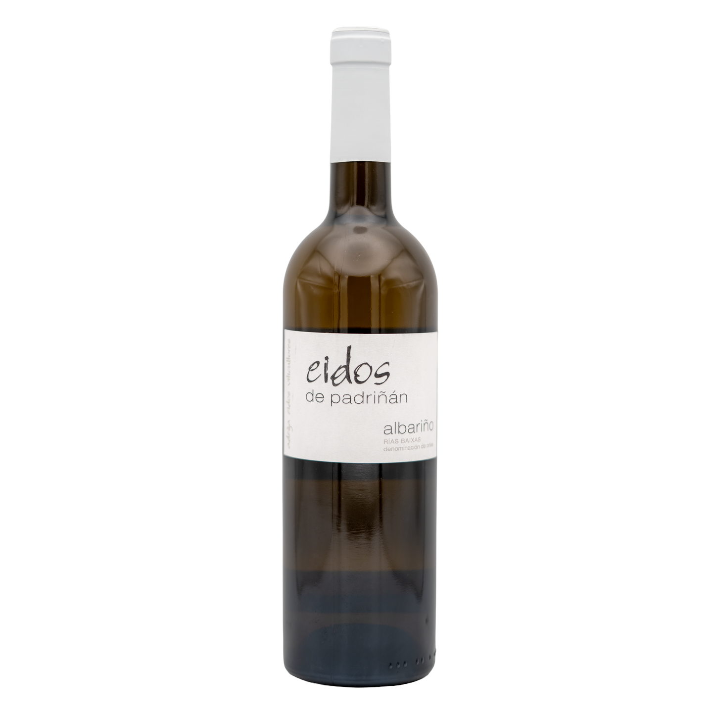 Bottle of LEA AND SANDEMAN Adega dos Eidos Albariño white wine with label visible and clear glass bottle.