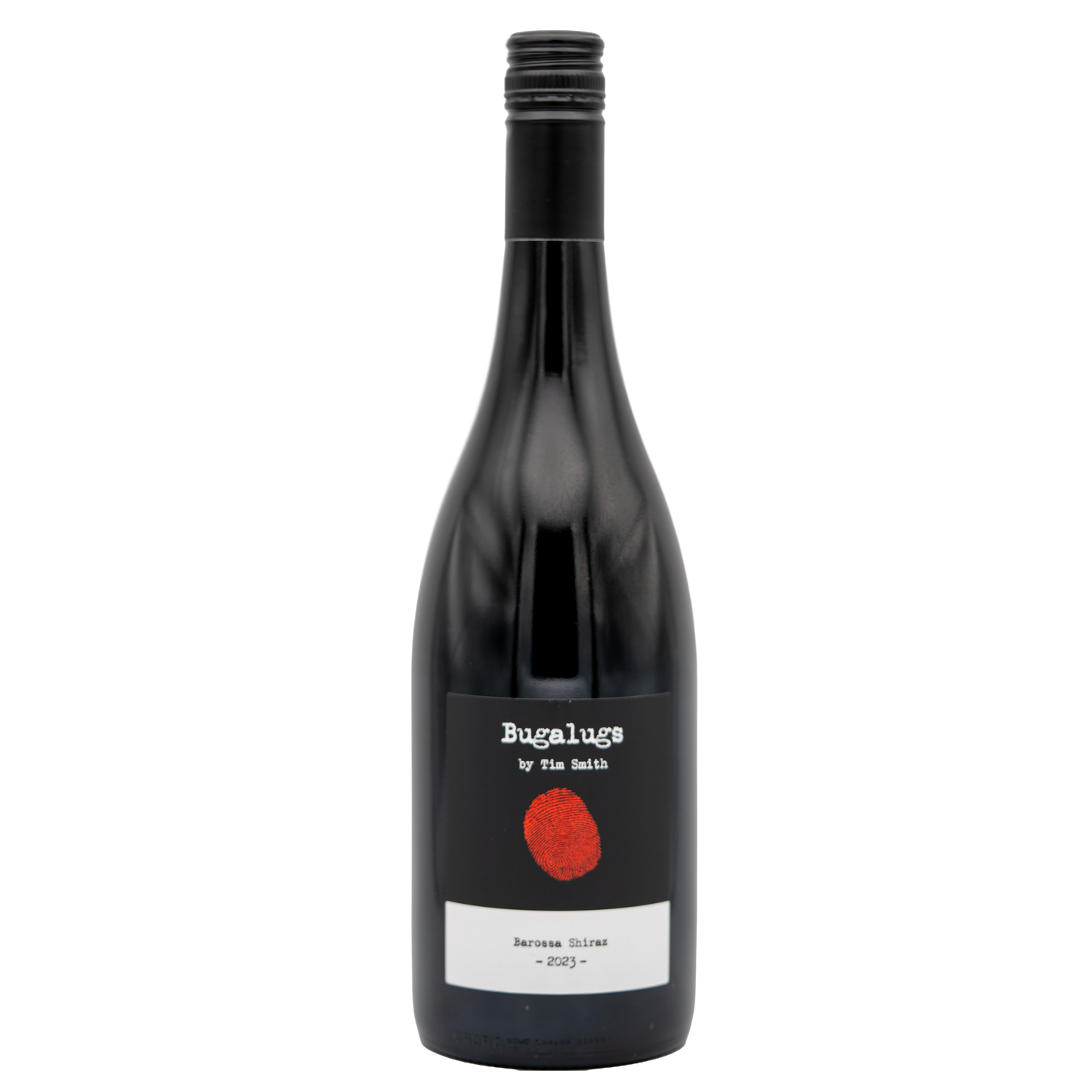 Bottle of Tim Smith Wines Bugalugs Barossa Shiraz red wine from LEA AND SANDEMAN with a dark label and elegant design.