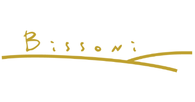 A gold-colored Bissoni logo script on a plain white background.