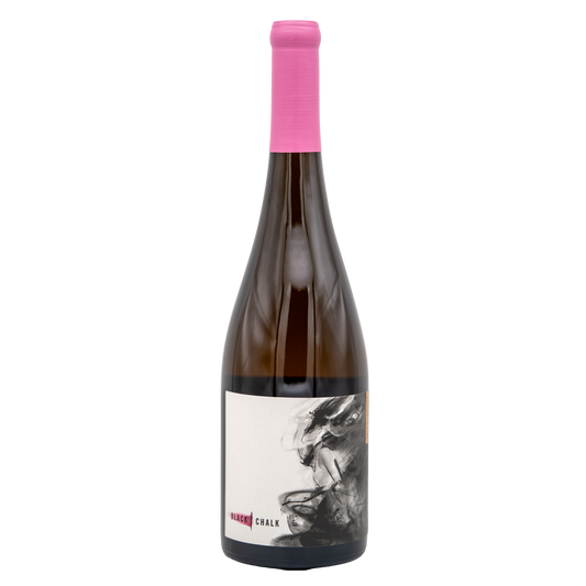 Black Chalk Wild Rose rosé wine bottle from Lea and Sandeman, with a sleek black label and pink rosé color visible in the image.