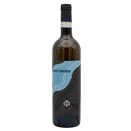 Bottle of Cantina Valdadige Pinot Grigio Delle Venezie white wine by Lea and Sandeman, with a clear label and elegant design.