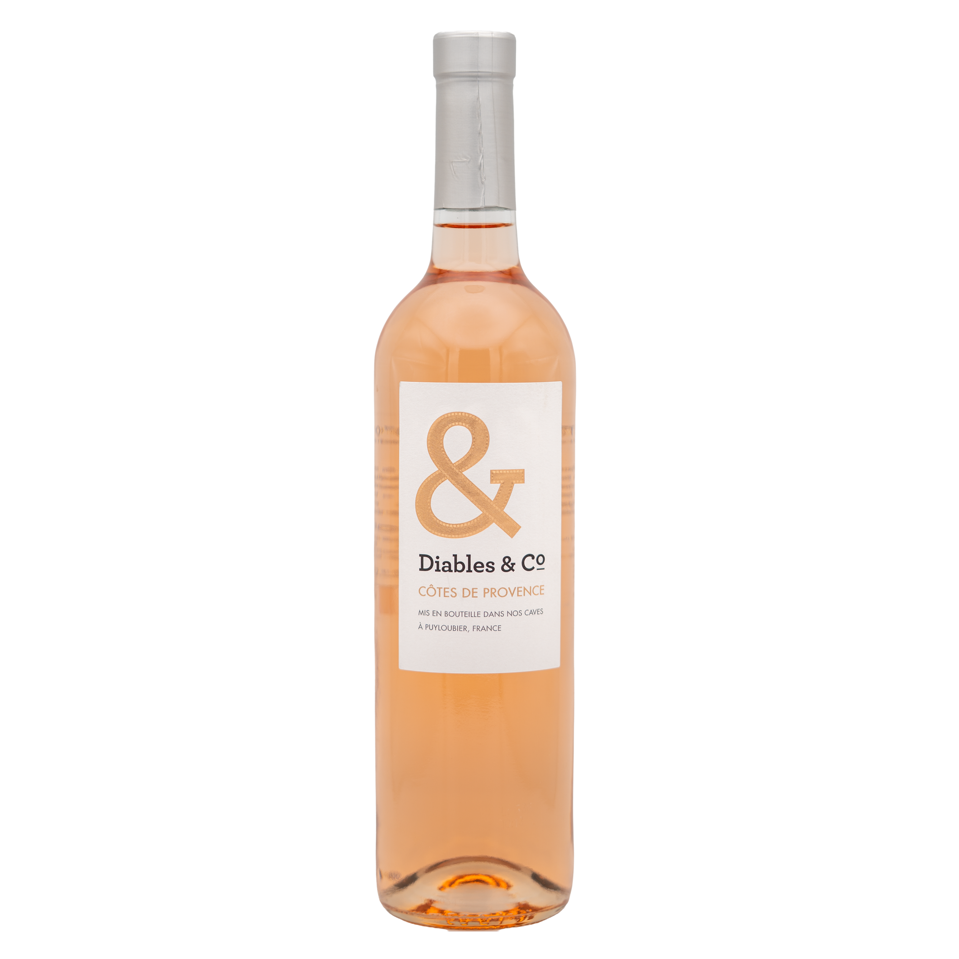 Diables and Co Rosé wine bottle from Wallow Wine, featuring a sleek label and elegant design.