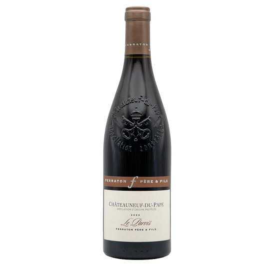 Bottle of Domaine de Beaurenard Chateauneuf du Pape red wine by BERKMANN CELLARS, featuring a classic label and deep red color.