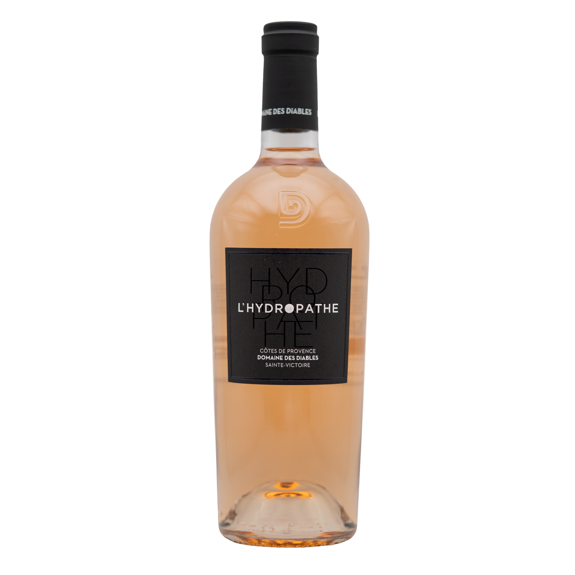 Bottle of Domaine des Diables L’Hydropathe Élite Rosé wine from LEA AND SANDEMAN, showcasing a pink rosé wine with elegant label.