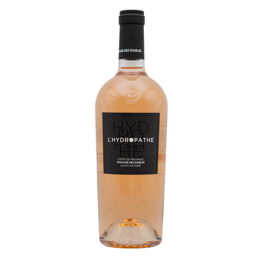 Bottle of Domaine des Diables L’Hydropathe Élite Rosé wine from LEA AND SANDEMAN, showcasing a pink rosé wine with elegant label.