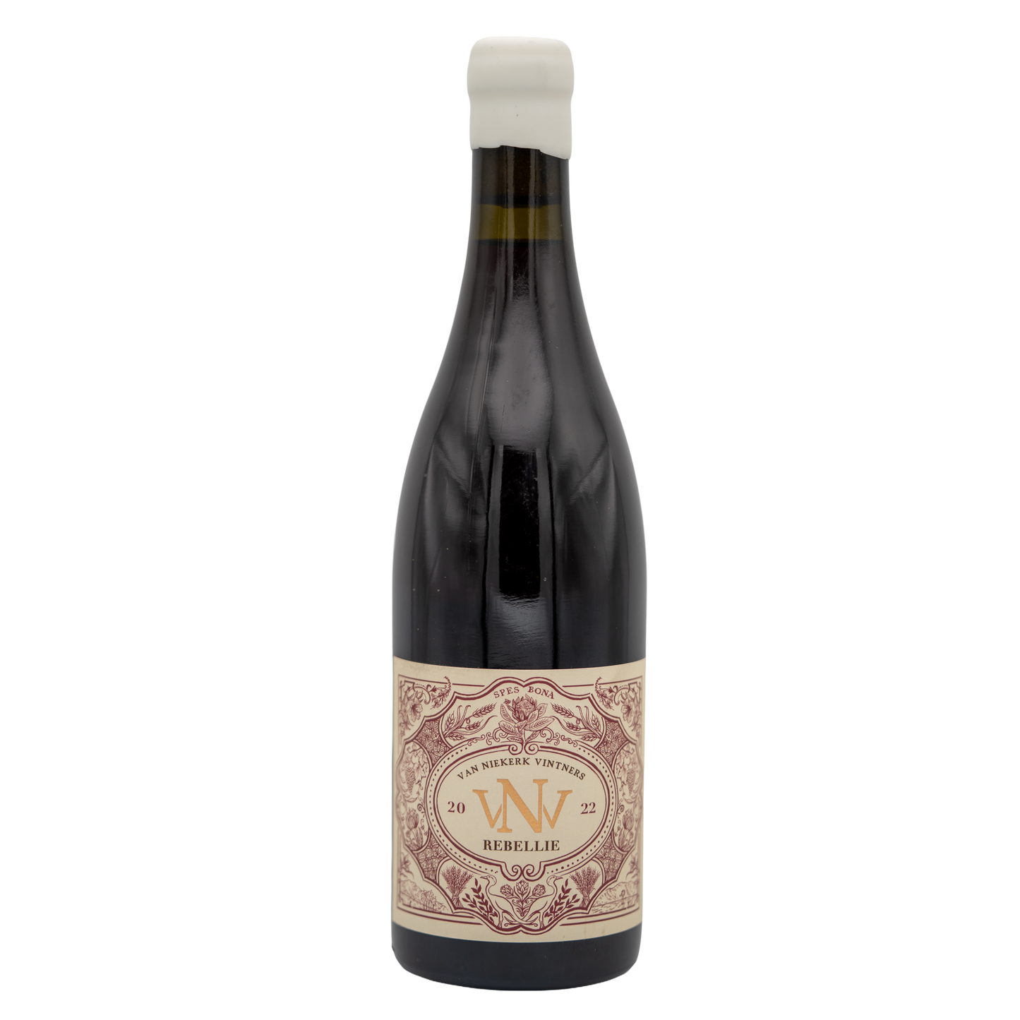 Van Niekerk Vintners Rebellie Grenache red wine bottle from LEA AND SANDEMAN, with dark glass and label detail.